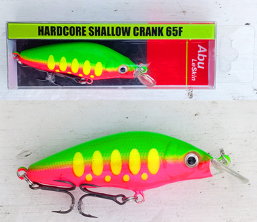 Воблеры фирмы ABU LE SKIN, модель Hardcore Shallow Crank 65F
